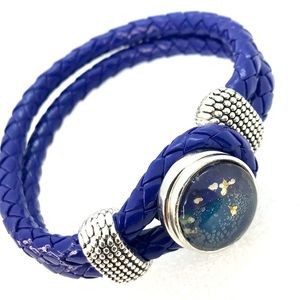 Bracelet leather Noosa Handmade 20mm snap SB20